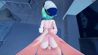 Sucrose POV sex doggystyle, rides your dick cowgirl until she gets creampied.