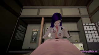 Tini Titánok Hentai - szempontból Holló szopás, boobjob vágom,