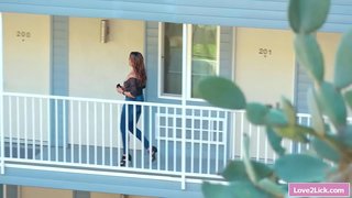 Madrasta, comendo seu lésbicas teen stepdaughters boceta peluda